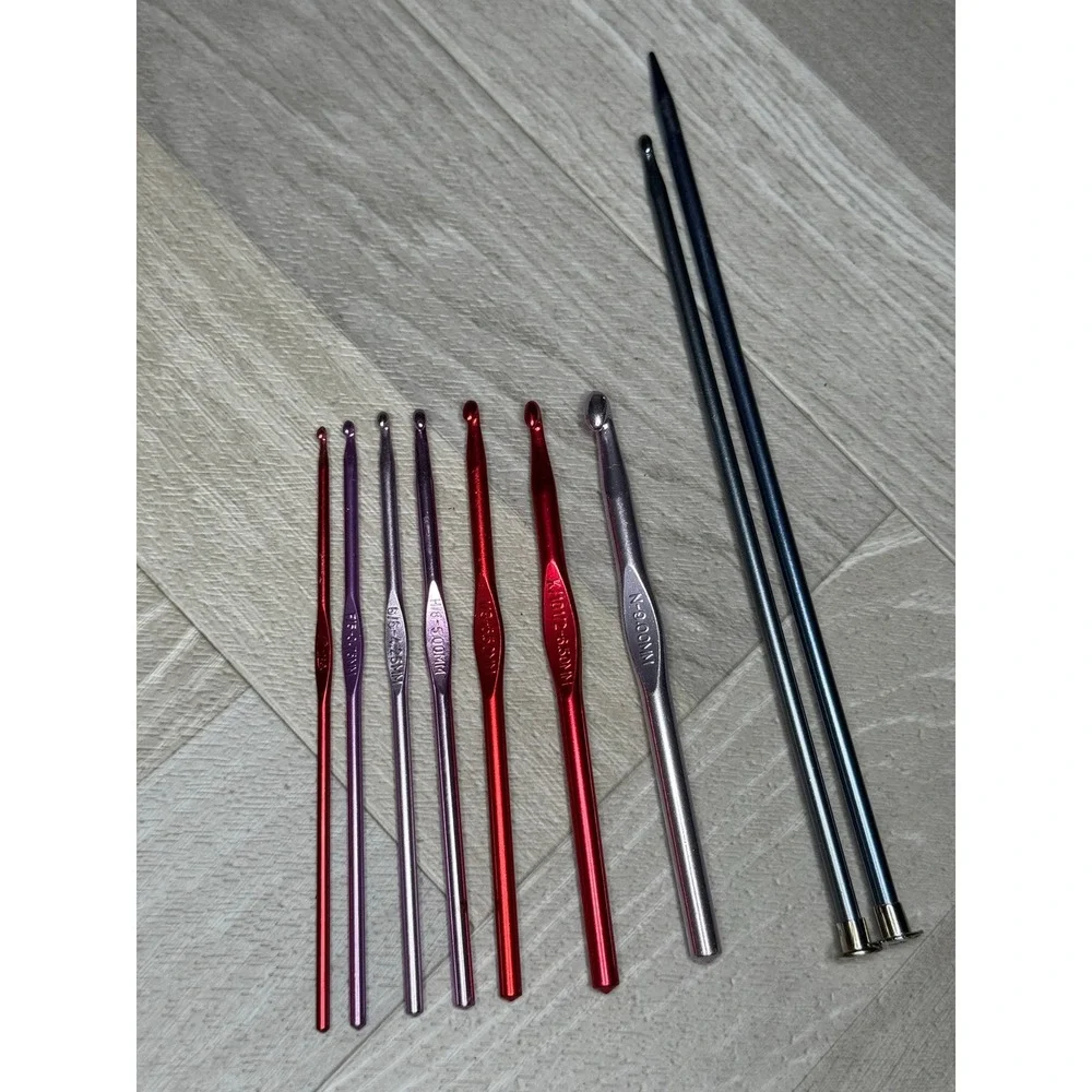 Boye Crochet Hooks Knitting Needles Set Aluminum Metal Crafting Hobby Handmade